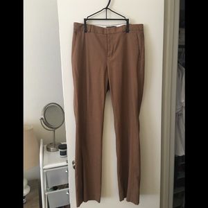 Banana Republic Camel Flannel Trousers Sz 8